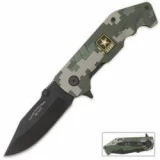 Schrade U.S. Army Pocket Knife with Aluminum MARPAT Camo Handle
