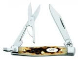 Case Cutlery Small Pocket Knife with Scissors and Bail