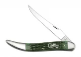 Case Cutlery Silver Script Hunter Green Lg Toothpick