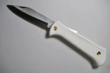 EKA Swede 60 White Resinite Handle Stainless Steel Blade