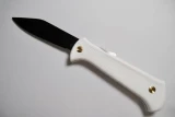 EKA Swede 60 White Resinite Handle Black Blade