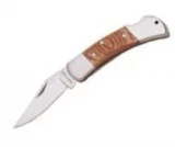 Meyerco Wood Handle Lockback Stainless Plain