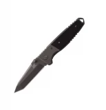 Uzi Mini Delta Assisted Opening Silver Star Single Blade Pocket Knife