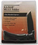 Ka-bar Knives MuleG10 Blk Strght Edge Fold/Clam