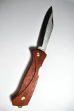EKA Swede 60 Bubinga Wood Handle Stainless Steel Single Blade Pocket K