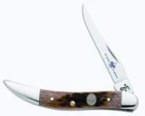 Case Cutlery Sm Single Blade TX Toothpick BSA Caramel Bone Knife