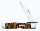 Case Cutlery Cheetah Cub Bengal Tiger Stripe Single Blade Pocket Knife