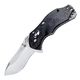 SOG Specialty Knives Bluto, Black Aluminum Handle, Plain Edge Pocket K