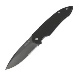Kershaw Knives Scamp, Black G-10 Handle, Black Blade, ComboEdge