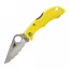 Spyderco Ladybug 3 Pocket Knife (Yellow FRN Handle, Serrated Edge)