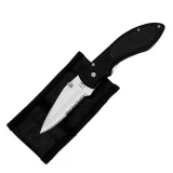Fury Sporting Cutlery Folder, Black Rubberized Handle, ComboEdge Pocke