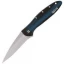 Kershaw Knives Leek Smoked Anodized Blue/Black Pocket Knife