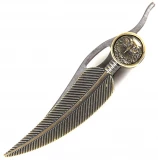 Fury Sporting Cutlery Eagle Head, Antique Brass Finish Handle, Plain E