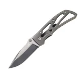 Gerber Powerframe, Stainless Steel Handle, Plain Edge Pocket Knife