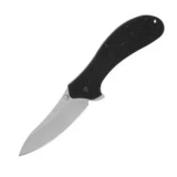 Kershaw Knives PackRat, Black G-10 Handle, Plain Folding Knife