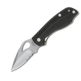 Spyderco Crow Knife with G-10 Handle, ComboEdge