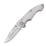 Boker USA Steeler Knife with Stainless Handle, Plain