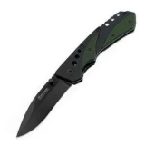 Boker USA Mission II Knife with G-10 Handle and Black Blade, Plain