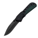 Boker USA Mission I Knife with G-10 Handle and Black Plain Edge Blade