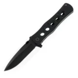 Boker USA Dark Shadow Knife with G-10 Handle and Black Plain Edge Blad