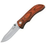 Boker USA Pakka Fighter Knife with Wood Handle, Plain