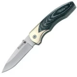 Boker USA Micarta Gentleman's Knife with Black Micarta Handle and Plai