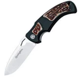 Remington Elite Hunter II Drop Point 1 Blade Knife with Stag Insert Ha