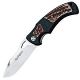 Remington Elite Hunter II Clip Point 1 Blade Knife with Stag Insert Ha