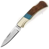 Boker USA Junior Lock Back Knife with Amboina Wood/Turquoise Handle