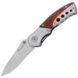 Magnum by Boker Steel Companion Knife with Laminated Wood Inlay Handle