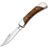 Buck Knives 111 Folding Hunter, Ironwood Handle, Leather Sheath