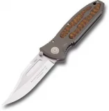 Boker Aluminum Handle Knife with Snakewood Inserts and Bayonet Style B