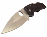 Spyderco Native Pocket Knife (Plain Edge, Black FRN Handle)