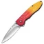 Buck Knives Sirus Knife with Red/Gold Aluminum Handle, Plain