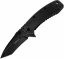 Kershaw Cryo II Single Tanto Blade Folding Knife, Blackwash