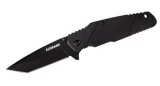 Schrade SCH108TB Folding Knife with G10 Handle and Titanium Coated Black Tanto Blade