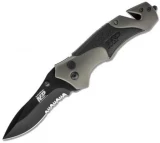 Smith & Wesson Plunge Lock Folding Knife with Drop-Point Blade