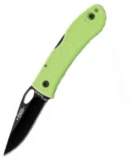 Ka-bar Knives Dozier - Folding Hunter w/Thumb Notch - Zombie Green