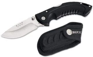 Buck Knives Folding Omni Hunter 10 Pt. Knife with Black Plastic Handle