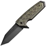 Hogue EX-02, 4 in. Tactical, Tanto, G10,  Green