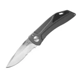 Gerbe Void Drop Point, Serrated Edge Pocket Knife, Box