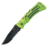 Ka-bar Knives Zombie Mule Folder Serrated Edge Single Blade Pocket Kni