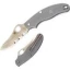 Spyderco UK Penknife Gray FRN DP Combo Edge Single Blade Pocker Knife