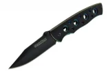 Smith & Wesson Extreme Ops, Black to Blue Aluminum Handle, Black Blade, Plain Edge Pocket Knife