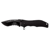 Meyerco MAXX-Q Assisted Opening Knife With Serrated Black Blade