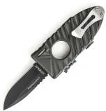 Schrade SCHSA3DB Viper Side Assisted Black Handle Drop Point