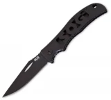 SOG Knives Sliptron-Black Clip Point Straight Blade Pocket Knife, Clam Pack