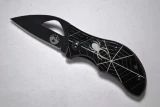 JB Outman Black Spider Web Pocket Knife