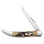 Case Cutlery Single Blade Small Texas Toothpick Knife with Stag Handle