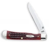 Case Cutlery Pocket Worn Trapperlock Old Red, Single Blade